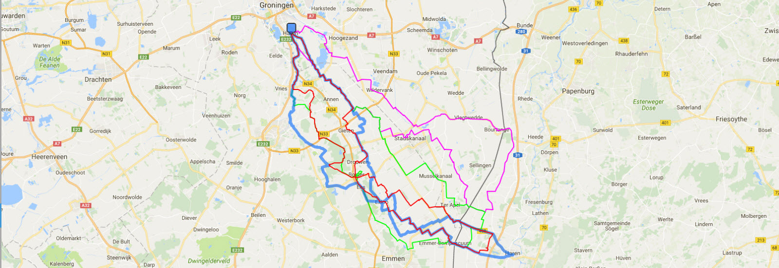 5 unieke fietsroutes van Haren-Haren