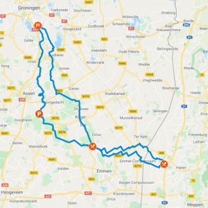 Haren-Haren 165km route